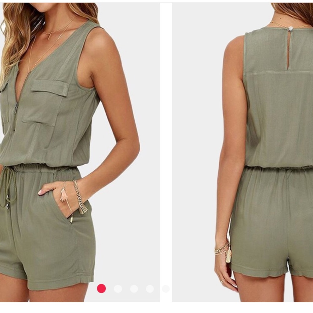 Army Green Romper/Jumpsuit